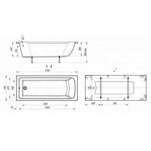 Акрилова ванна TM RIVA pool Viola 170х70 см