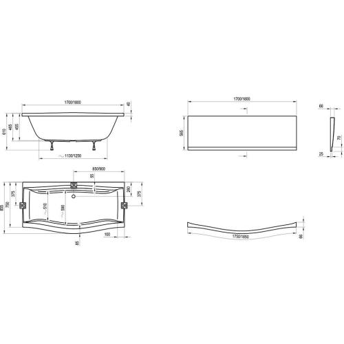 Акрилова ванна Ravak Magnolia 180*75