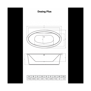 Koller Pool ванна акриловая Design Plus 194x100