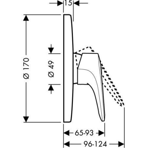 Hansgrohe Metropol E Смеситель для душа скрытого монтажа 14675000