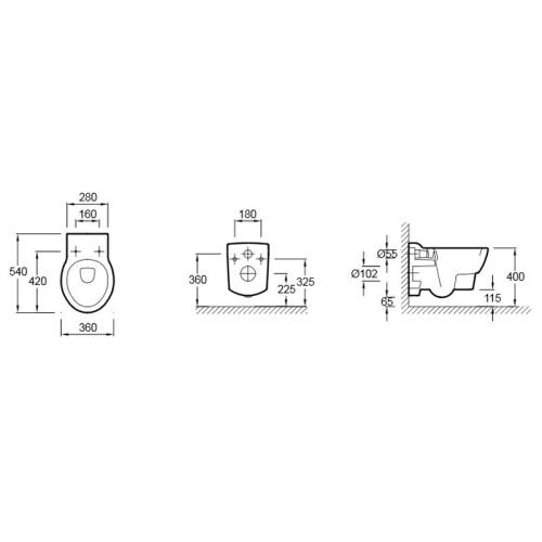 Унитаз Jacob Delafon Ove E1585-00 Унитаз Jacob Delafon Ove E1585-00
