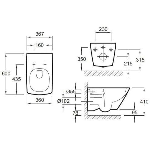 Унитаз Jacob Delafon ESCALE E1306-00 Унитаз Jacob Delafon ESCALE E1306-00