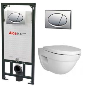 Комплект инсталяции AlcaPlast + унитаз Vitra Form 500