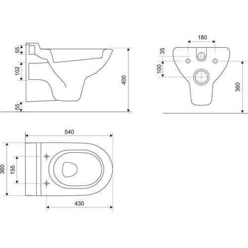 Унітаз CERSANIT IRIDA