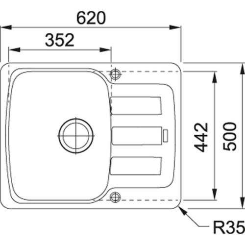 Гранітне миття Franke Antea AZG 611-62 Гранітне миття Franke Antea AZG 611-62