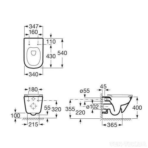 Інсталяція Geberit Duofix 458.126 з унітазом GAP Rimless із сидінням slow-close Інсталяція Geberit Duofix 458.126 з унітазом GAP Rimless із сидінням slow-close