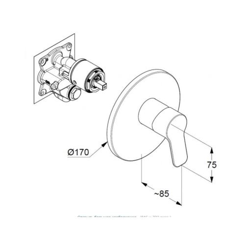 Змішувач KLUDI Pure&Easy для душу Змішувач KLUDI Pure&Easy для душу