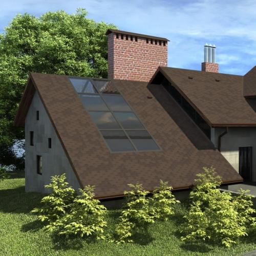 Бітумна черепиця Акваізол Мозаїка Кориця