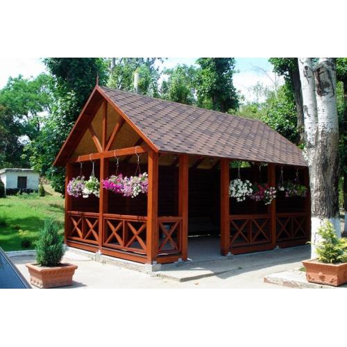 Бітумна черепиця Акваізол Мозаїка Кориця