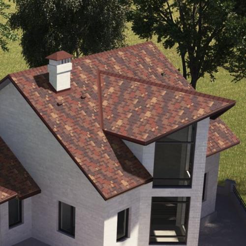 Битумная черепица Акваизол Акцент Марокко Битумная черепица Акваизол Акцент Марокко