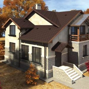 Битумная черепица Акваизол Акцент Горный каньон