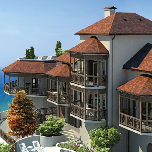 Бітумна черепиця Акваізол Акцент Сінай Бітумна черепиця Акваізол Акцент Сінай