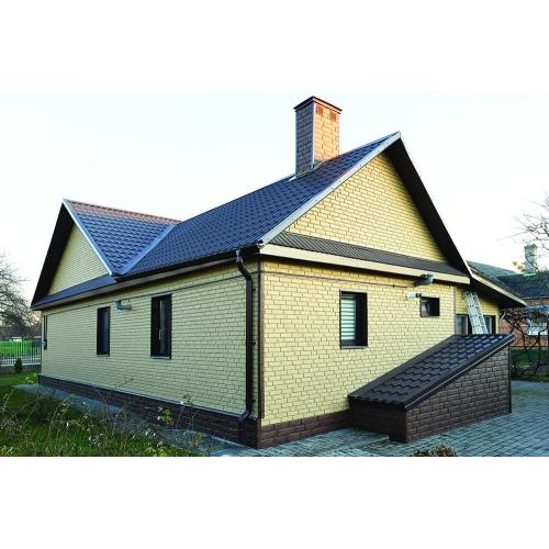 Сайдинг виниловый Ю-Пласт Stone House Кирпич Песочный двойной замок