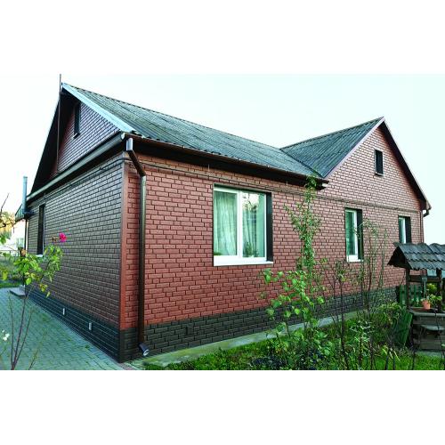 Сайдинг виниловый Ю-Пласт Stone House Кирпич Красный двойной замок