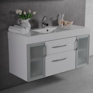 Шкафчик навесной Fancy Marble модель Barbados 2-90 с раковиной Nadja