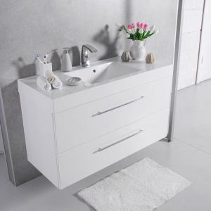 Шафка навісна Fancy Marble модель Barbados 120 з раковиною Nadja