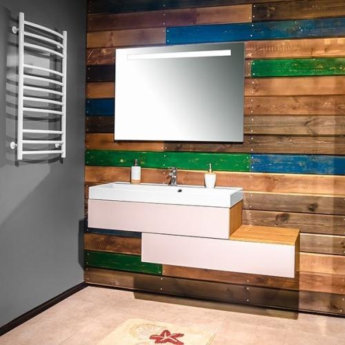 Шафка навісна Fancy Marble модель Tristan 1000 (Mersey) з раковиною (на замовлення)