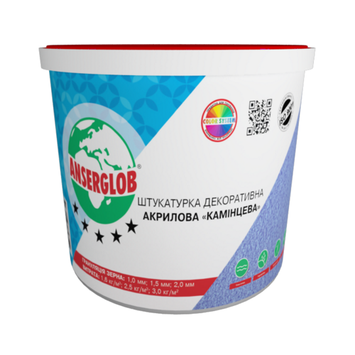 Anserglob Штукатурка декоративная акриловая барашек