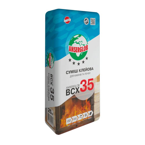 Anserglob Клеевая смесь для каминов и печей ВСХ-35