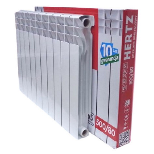 Радіатор біметалічний AllTermo HERTZ 500/80