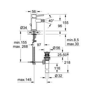 Смеситель для биде Grohe BauClassic 23163000