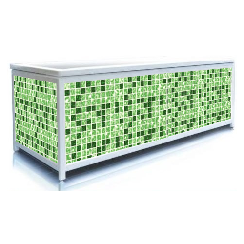 Экран для ванны, ЭЛИТ 170 (квадро зеленый)