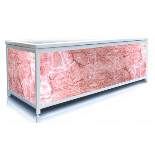 Экран для ванны, ЭЛИТ 150 (розовый лед)