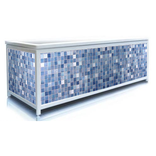 Экран для ванны, ЭЛИТ 150 (синий кафель)