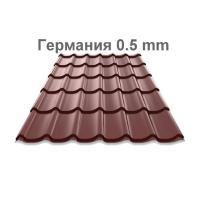 Металочерепиця Delta матовий поліестер PEMA (Німеччина ArcelorMittal) 0,5 мм
