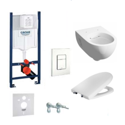 Комплект инсталяции Grohe 333449 + унитаз Keramag