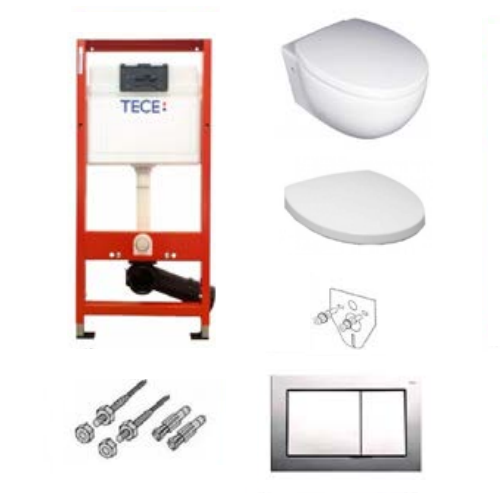 Комплект инсталяции TECE 9.400.006 + унитаз Villeroy&Boch TUBE