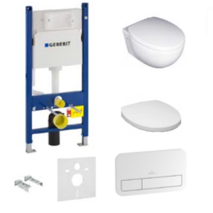 Комплект инсталляции Geberit 458.126.00.1 + унитаз Villeroy&Boch TUBE