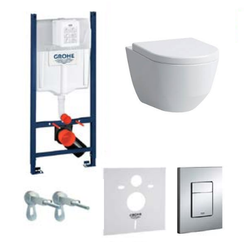 Комплект инсталяции Grohe 38840000 + унитаз Laufen 8.2096.6