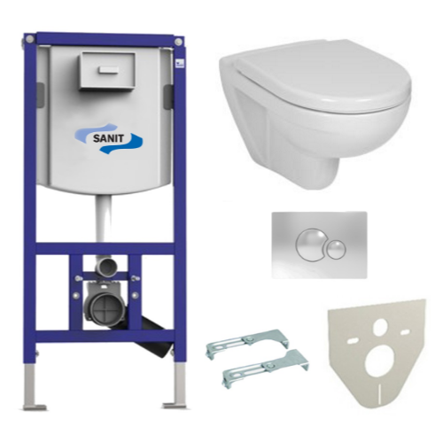 Комплект інсталяції Sanit 90.721 + унітаз Jika Lyra 2338.0+ кришка 9338.5