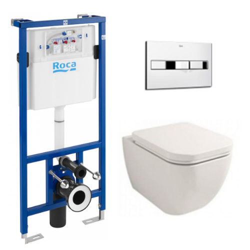 Комплект инсталляции Roca Pro + унитаз Volle Orlando+ крышка + кнопка