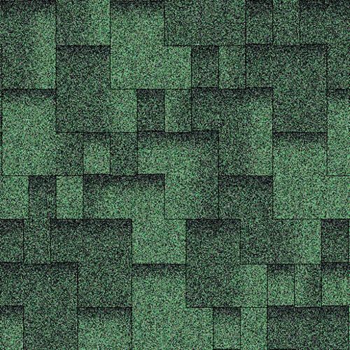 Битумная черепица Акваизол Акцент Зеленая ЭКО