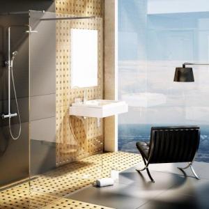 Душевая кабина Walk-In модель Free Рама - хром, стекло - каленое прозрачное