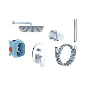 Комплект з термозмішувачем Ravak Termo Chrome CR 090.00 подвійна душова система