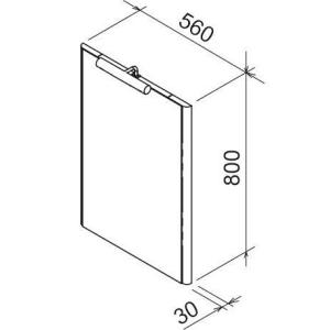 Ravak Зеркало навесное Rosa М 560