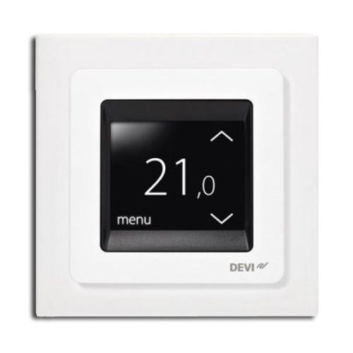 Терморегулятор программируемый Devireg Touch White Сенсорный