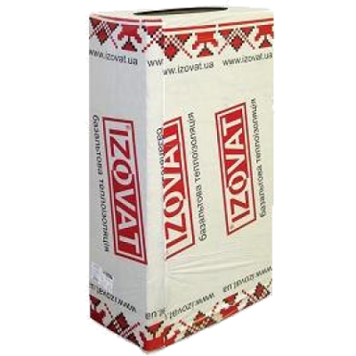 Базальтовый утеплитель IZOVAT 180 1000х600х100мм (1,20 м2)