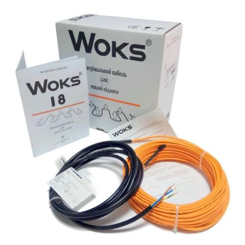WOKS-18 Кабель, що гріє, для теплої підлоги 1290 Вт, 72м