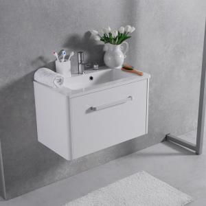 Шкафчик навесной Fancy Marble модель Bali 70 с раковиной Annabelle