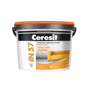Ceresit IN-57 Structure краска интерьерная структурная, 10л