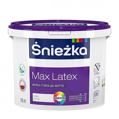 Sniezka Max Latex фарба, 14 кг
