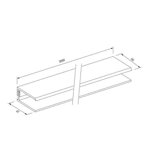 Планка финишная Vox Solid