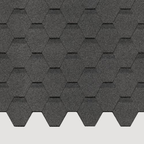 Бітумна черепиця Docke Basic Шестигранник Сірий