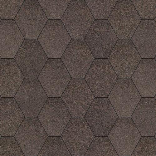 Битумная черепица Акваизол Мозайка Брауни