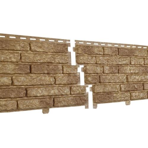 Сайдинг виниловый Ю-Пласт Stone House Кварцит Темно-Бежевый