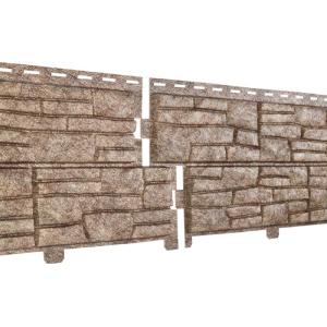 Сайдинг виниловый Ю-Пласт Stone House Сланец Бурый